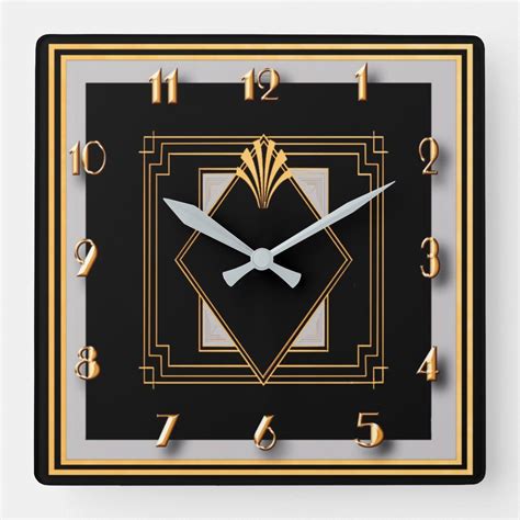 reproduction art deco wall clocks.